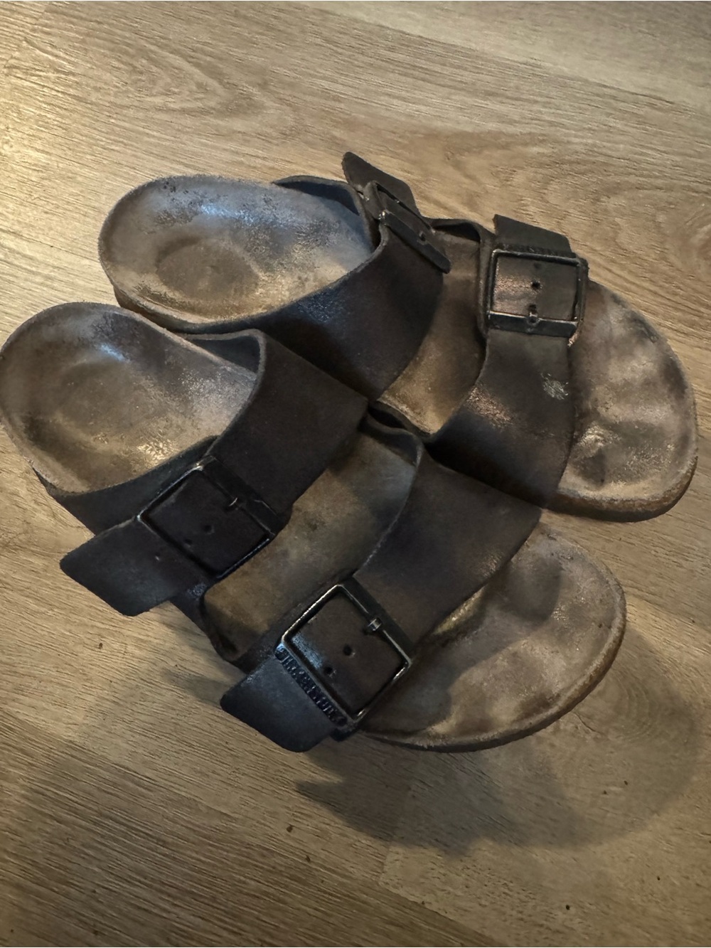Birkenstock Black Double Buckle Sandals - Picture 3 of 6